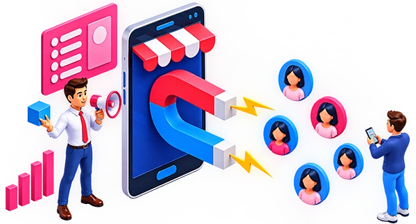 Lead Generation Smartphone Magnet Funnel
